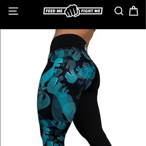 Dino-Might Legging - Size Small , Feed Me Fight Me